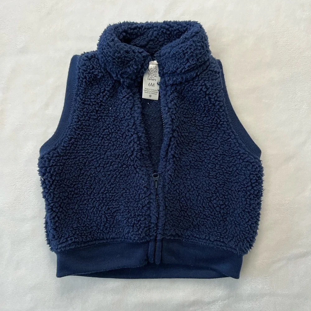 Blue Sherpa Vest